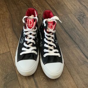 One Direction High Top Black Shoes